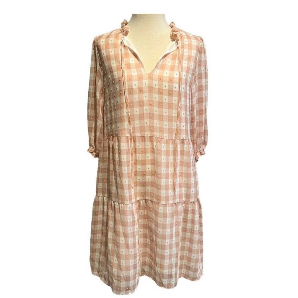 NWT Nanette Lepore Women’s Swiss Dot Gingham Dress